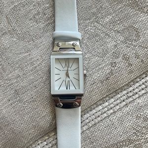 Anne Klein white wrist watch